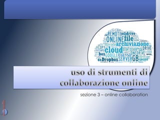 sezione 3 – online collaboration
 
