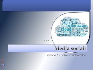 sezione 3 – online collaboration
 