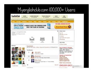 Myenglishclub.com 100,000+ Users
 