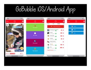 GoBubble iOS/Android App
 