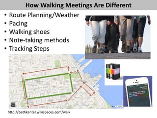 Informal Walking Communities Online
 