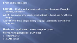 Online computer lab management system | PPTX