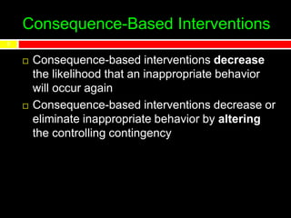 Consequence Interventions | PPT