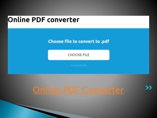 Online PDF Converter
 
