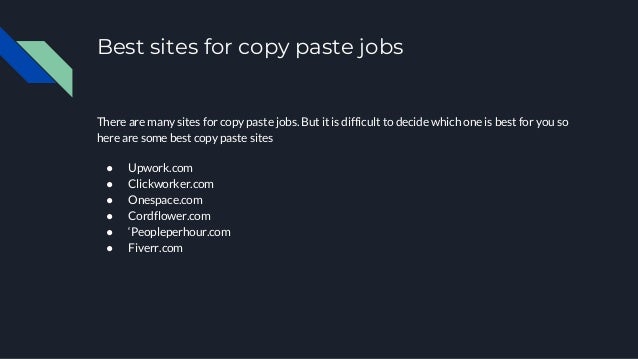 Paste online copy Copy Paste
