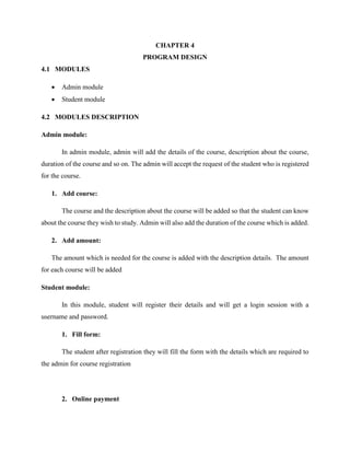 Online Course Register System Project Report Pdf