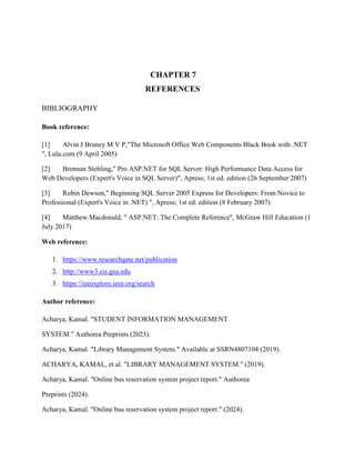 coursework referencing guide - references and... ONLINE COURSE REGISTER SYSTEM PROJECT REPORT. | PDF