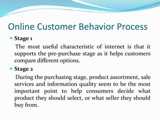 Decided Customer Online customer behavior:Consumer behavior on the Internet: Basics ...