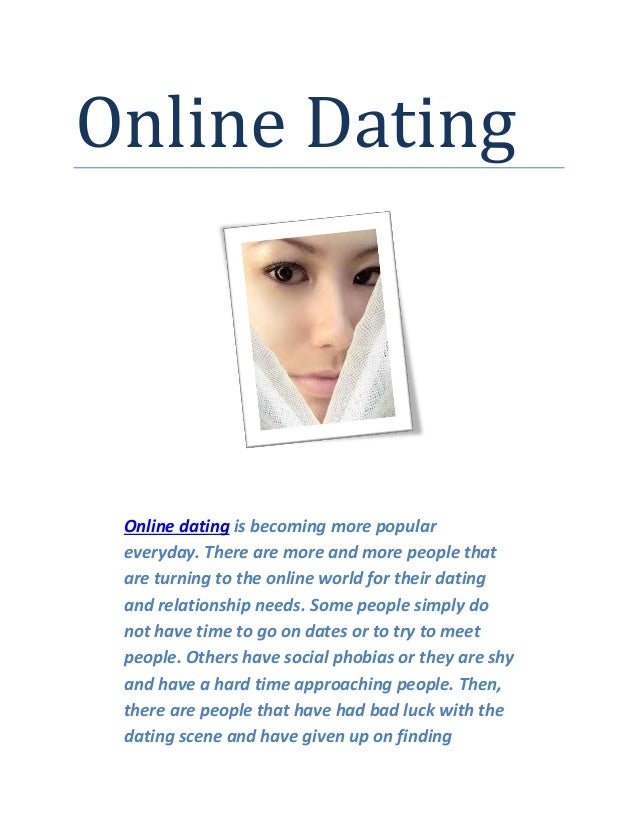 online dating more