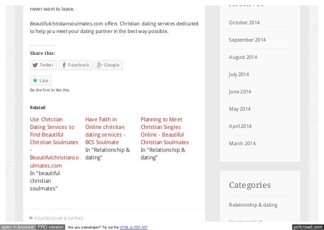 Christian online dating services