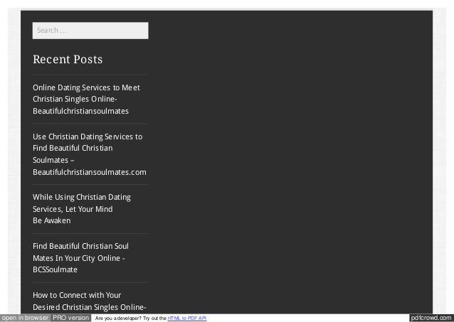 Online christian dating service