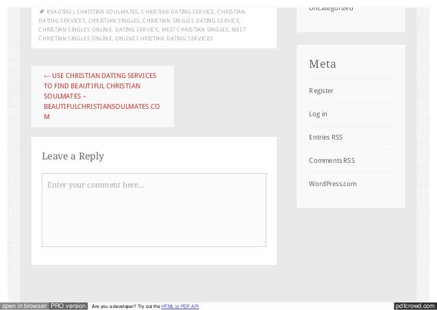 Christian online dating services