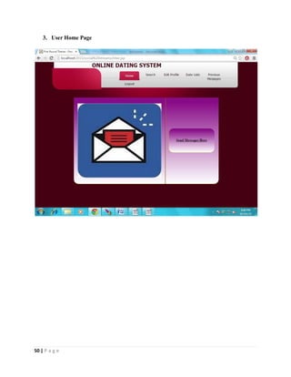 50 | P a g e
3. User Home Page
 