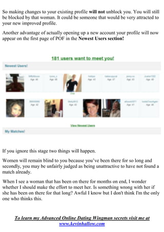 Online Dating Wingman Basic  Report