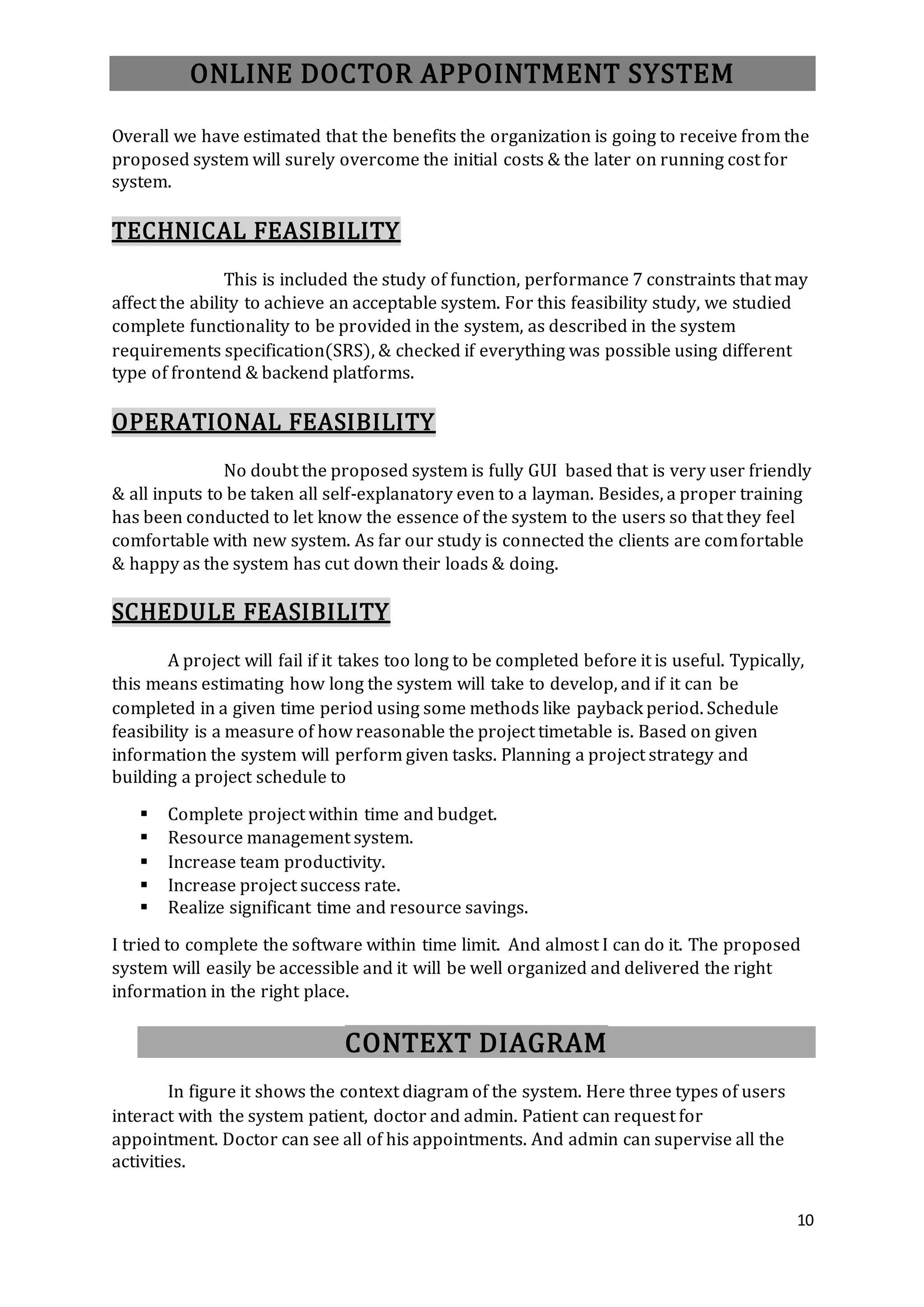 Online doctor appointment DOCX