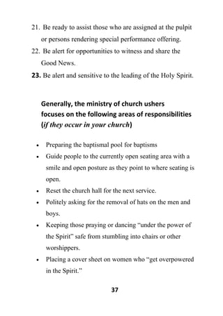 The Art Of Effective Ushering- Revised Edition