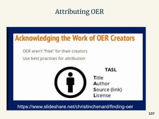 Attributing OER
107
 