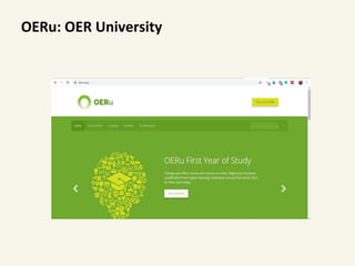 OERu: OER University
 