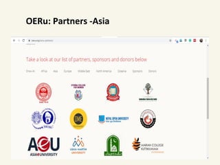 OERu: Partners -Asia
 