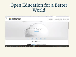 Open Education for a Better
World
 