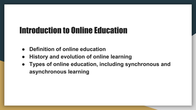 Online Education: Revolutionizing Learning for the Modern Era | PPT