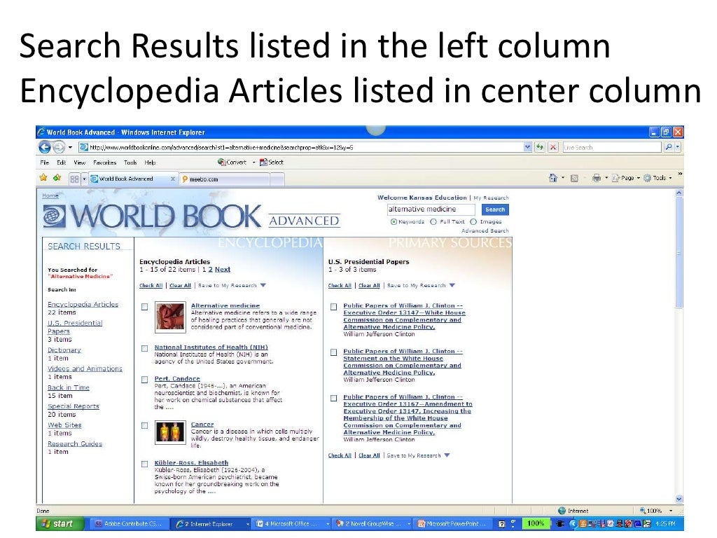 Online Encyclopedias