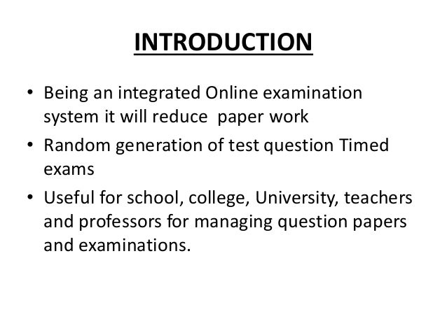 essay online examination system