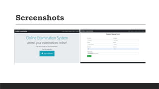 ONLINE EXAMINATION SYSTEM...............pptx