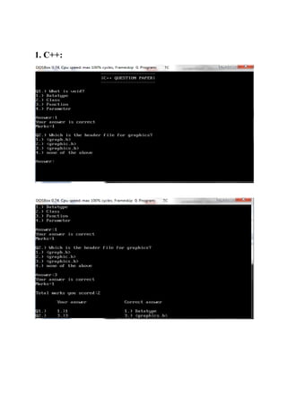 Online Examination Protal | DOCX