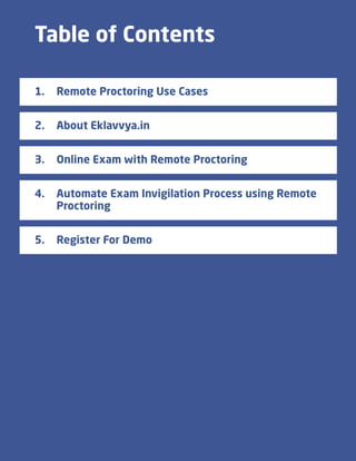 Online Examination System with remote proctoring | PDF