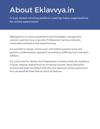 Online Examination System with remote proctoring | PDF