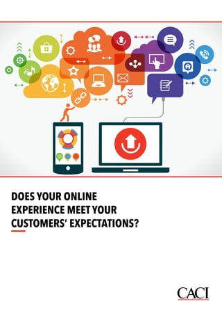 Does your online 
experience meet your 
customers’ expectations? 
 
