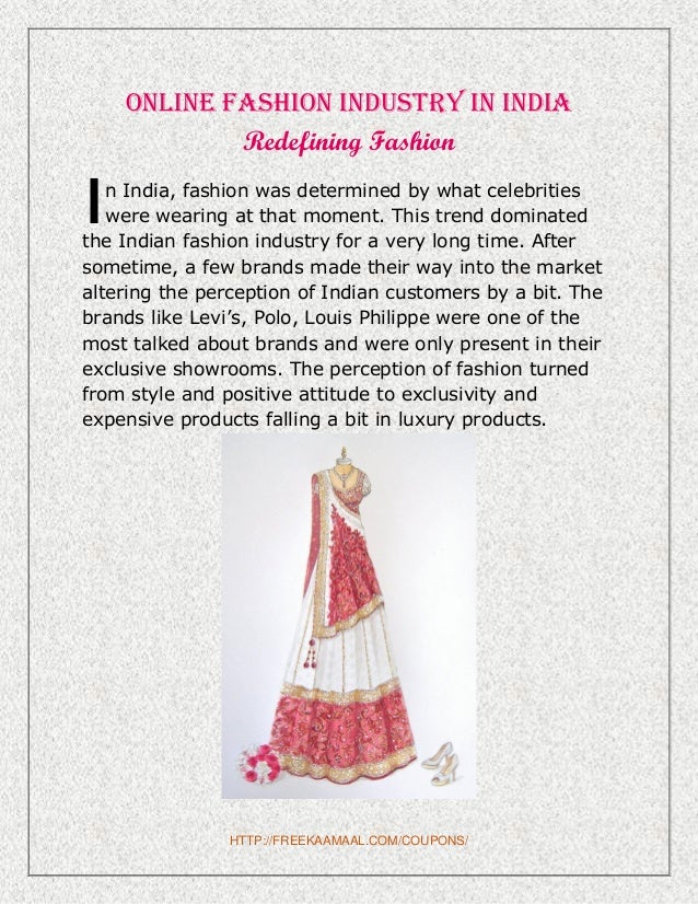Online fashion industry in india