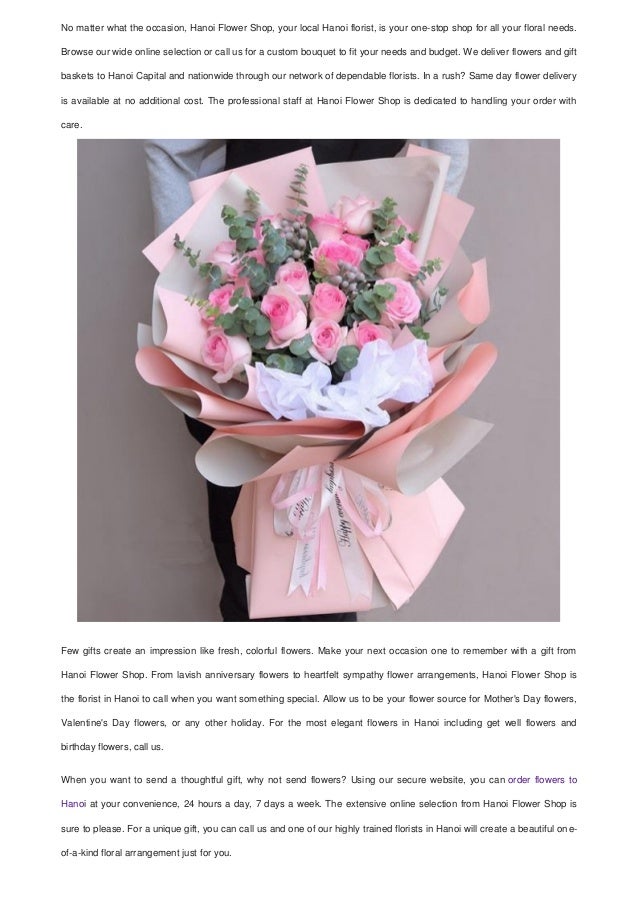 Online Flower Delivery In Hanoi