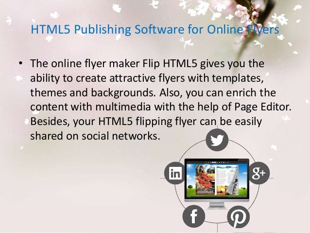 online flyer solution flip html5 for you to attract potential custome electronic flyers for sharing
