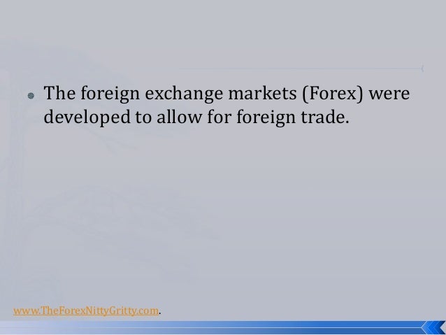 Foreign exchange online trading