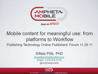 Publishing Technology Online Forum - Amphetamobile
