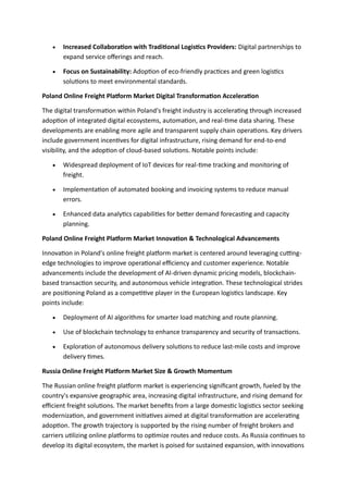 Key Dynamics and Innovations in the Online Freight Platform Market ...