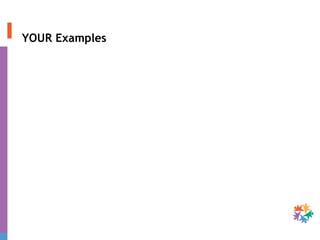 YOUR Examples 