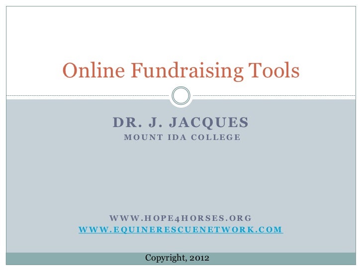 Online Fundraising Tools