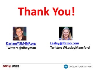 Online Fundraising with Social Media with Razoo and Social Media for Nonprofits