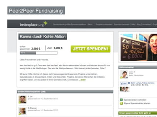 Peer2Peer Fundraising!




                         66
 