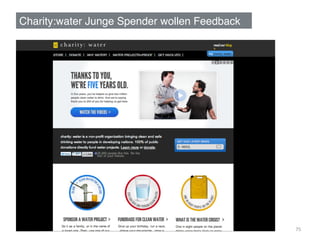 Charity:water Junge Spender wollen Feedback!




                                               75	
  
 