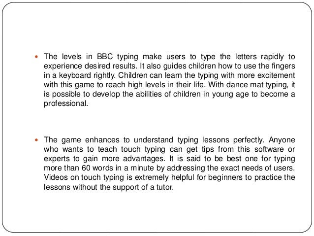 Online Games For Children To Learn Touch Typing
