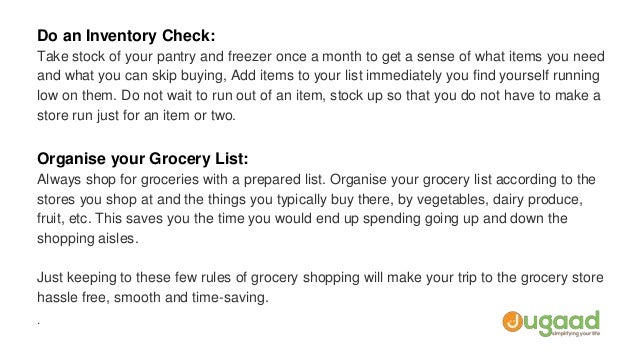 make a grocery list online