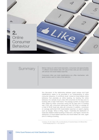 UNWTO Report: Online guest reviews and hotel classification sytems | PDF