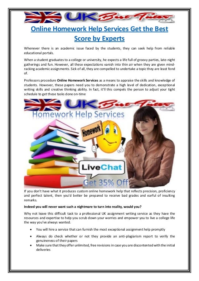 online homework help live chat