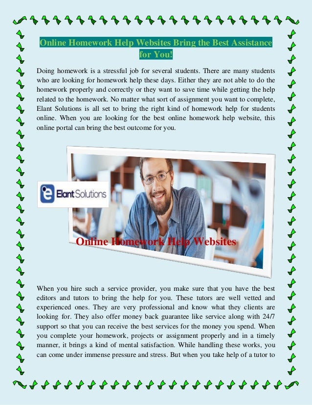 Free online homework help sites bring complete solution ...