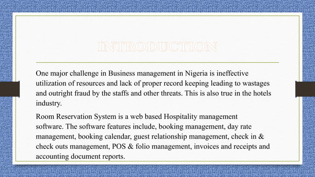 online hotel reservation management system.pptx | Hospitality Industry ...
