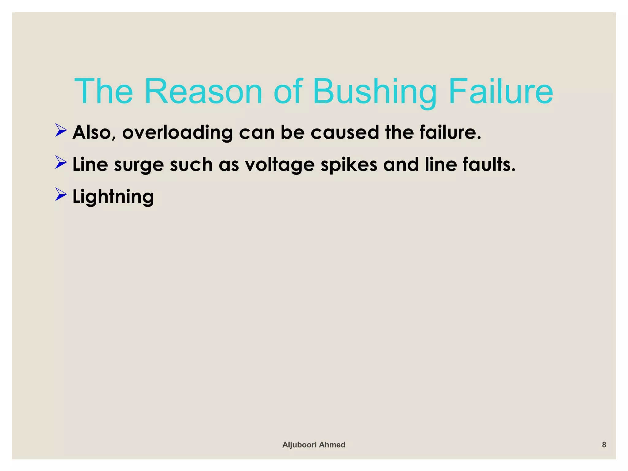 Online hv bushing monitoring PPT